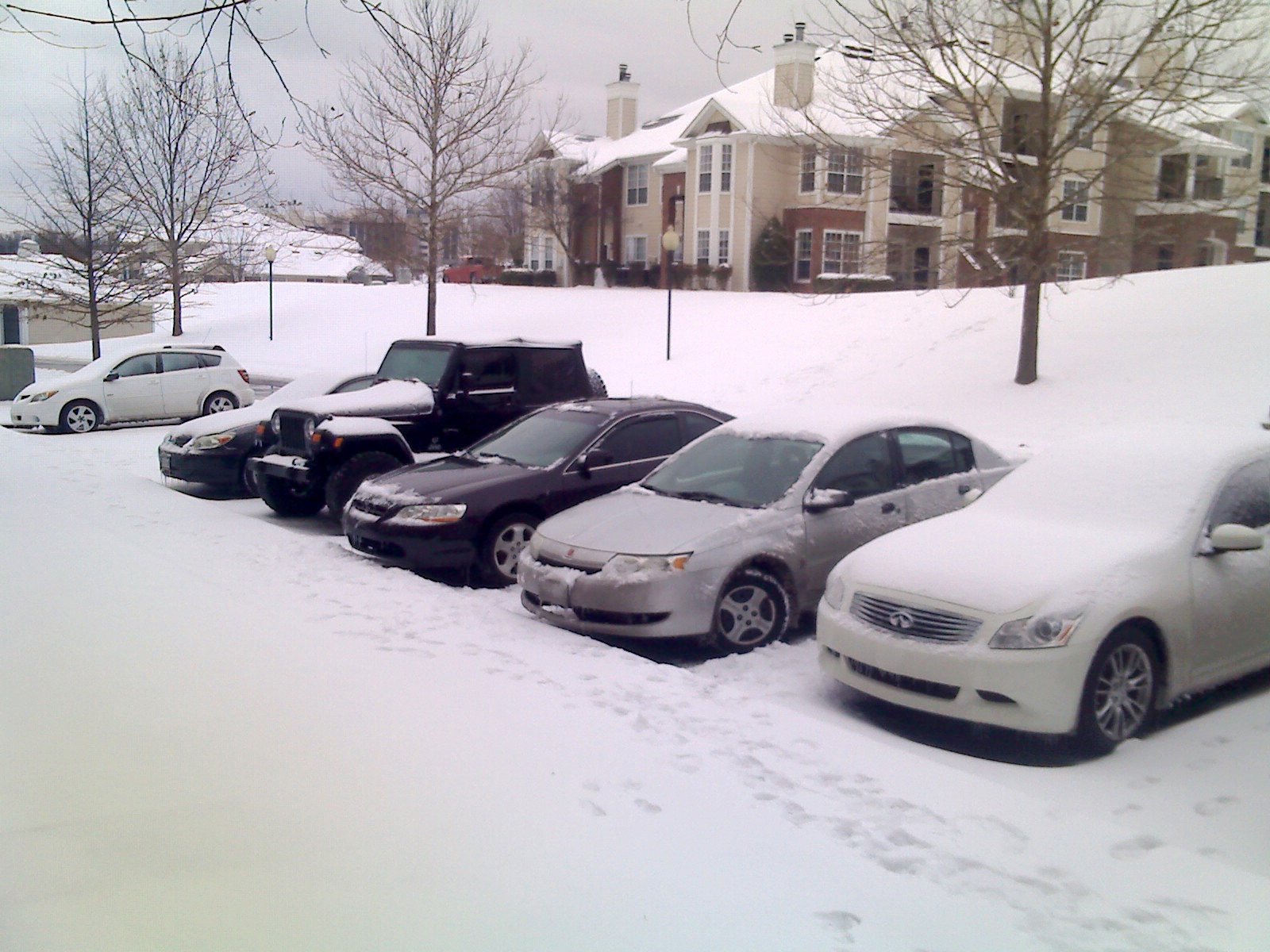 Running in the snow!